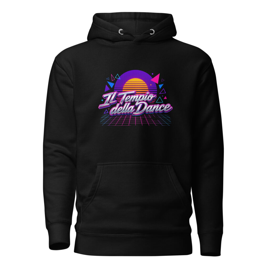 Felpa con Cappuccio Italo-Disco "Classic Logo" - Il Tempio della Dance