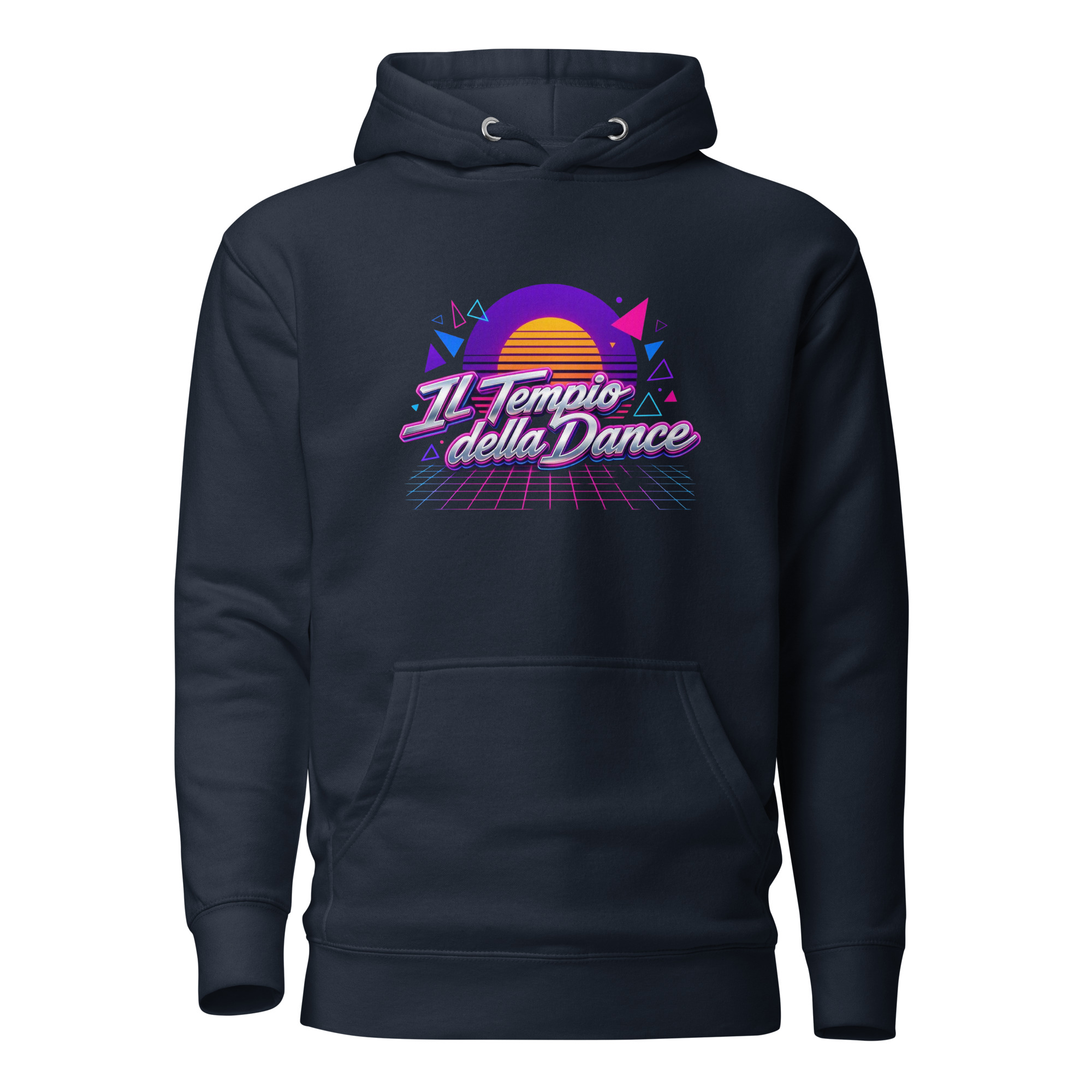 Felpa con Cappuccio Italo-Disco "Classic Logo" - Il Tempio della Dance - immagine 2