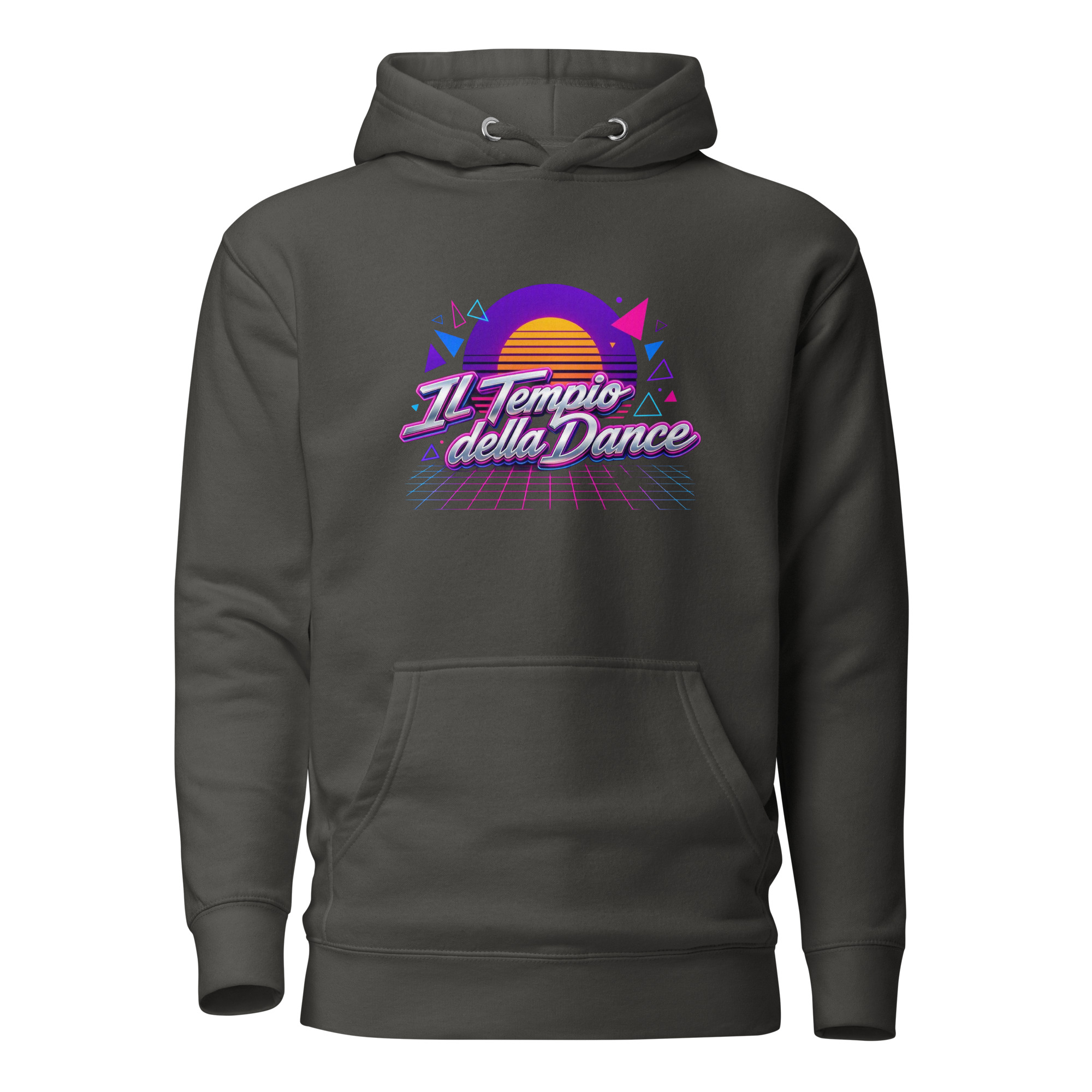 Felpa con Cappuccio Italo-Disco "Classic Logo" - Il Tempio della Dance - immagine 3